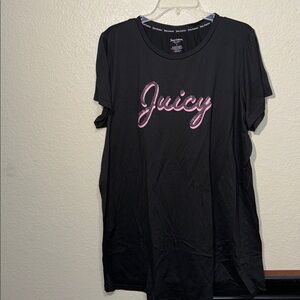 Juicy Couture Black Night Gown 2X